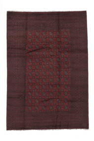 絨毯 オリエンタル アフガン Fine 196X286 ブラック (ウール, アフガニスタン)
