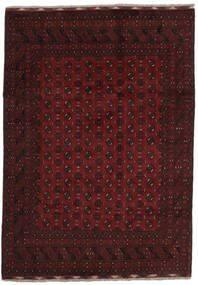 200X280 絨毯 オリエンタル アフガン Fine ブラック/ダークレッド (ウール, アフガニスタン) Carpetvista