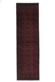 82X287 Afghan Fine Rug Oriental Runner
 Black (Wool, Afghanistan) Carpetvista