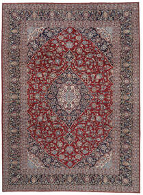 268X368 絨毯 カシャン オリエンタル ダークレッド/茶色 大きな (ウール, ペルシャ/イラン) Carpetvista