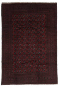  194X283 Medallion Afghan Fine Rug Wool, Carpetvista