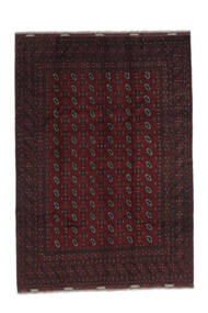  Afghan Fine Rug 201X284 Wool Black Carpetvista