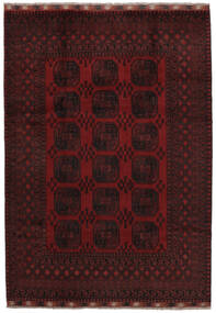 203X290 Tapis D'orient Afghan Fine Noir/Rouge Foncé (Laine, Afghanistan) Carpetvista