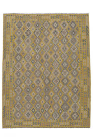  Kelim Afghan Old Stil Teppich 297X390 Braun/Orange Carpetvista