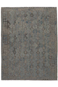 304X389 Kilim Afghan Old Style Rug Oriental Black/Dark Grey Large (Wool, Afghanistan) Carpetvista
