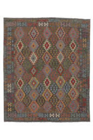  250X297 Kelim Afghan Old Style Vloerkleed Zwart/Bruin Afghanistan Carpetvista