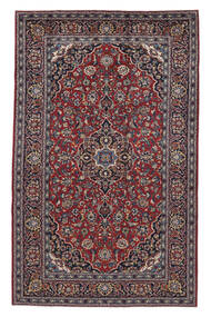 絨毯 ペルシャ カシャン 201X322 ブラック/茶色 (ウール, ペルシャ/イラン)