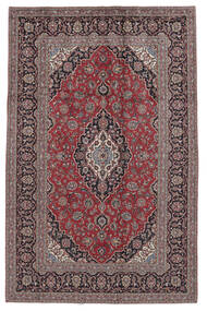 Tapete Oriental Kashan 200X312 Vermelho Escuro/Castanho (Lã, Pérsia/Irão)