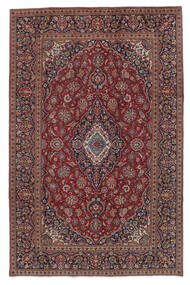 絨毯 オリエンタル カシャン 198X306 ダークレッド/ブラック (ウール, ペルシャ/イラン)