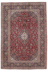 絨毯 オリエンタル カシャン 200X294 ダークレッド/茶色 (ウール, ペルシャ/イラン)
