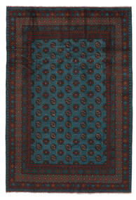  195X290 Medallion Afghan Fine Rug Wool, Carpetvista