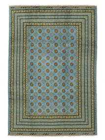  202X291 Medallion Afghan Fine Rug Wool, Carpetvista