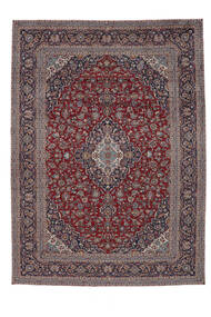 284X400 Tapete Oriental Kashan Vermelho Escuro/Preto Grande (Lã, Pérsia/Irão) Carpetvista