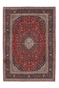 254X356 Alfombra Oriental Keshan Rojo Oscuro/Negro Grande (Lana, Persia/Irán) Carpetvista