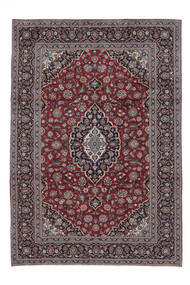 234X345 Keshan Rug Oriental Dark Red/Black (Wool, Persia/Iran) Carpetvista