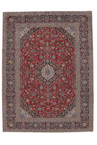  Orientalsk Keshan Tæppe 248X341 Mørkerød/Brun Uld, Persien/Iran Carpetvista