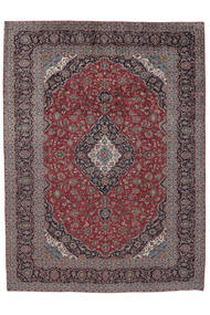 291X397 Alfombra Oriental Keshan Rojo Oscuro/Negro Grande (Lana, Persia/Irán) Carpetvista