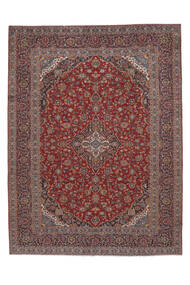 288X405 Tapete Oriental Kashan Vermelho Escuro/Castanho Grande (Lã, Pérsia/Irão) Carpetvista