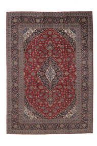291X404 Tapete Oriental Kashan Vermelho Escuro/Preto Grande (Lã, Pérsia/Irão) Carpetvista