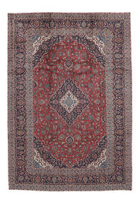 Tapete Kashan 245X354 Vermelho Escuro/Preto (Lã, Pérsia/Irão)