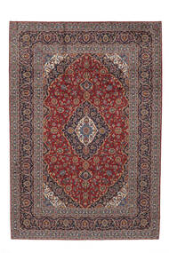 Persischer Keshan Teppich 256X372 Dunkelrot/Schwarz Großer (Wolle, Persien/Iran)