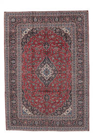  Oosters Keshan Vloerkleed 246X351 Donkerrood/Zwart Wol, Perzië/Iran Carpetvista