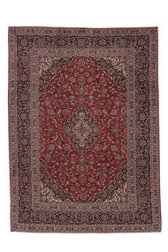  Orientalischer Keshan Teppich 247X342 Dunkelrot/Schwarz Wolle, Persien/Iran Carpetvista