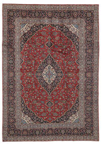 243X346 絨毯 カシャン オリエンタル ダークレッド/茶色 (ウール, ペルシャ/イラン) Carpetvista