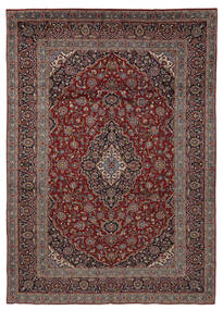 絨毯 オリエンタル カシャン 285X409 ブラック/茶色 大きな (ウール, ペルシャ/イラン)