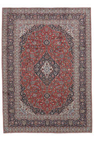 246X346 Alfombra Oriental Keshan Rojo Oscuro/Marrón (Lana, Persia/Irán) Carpetvista