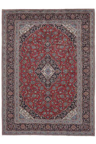 Alfombra Oriental Keshan 280X384 Rojo Oscuro/Negro Grande (Lana, Persia/Irán)