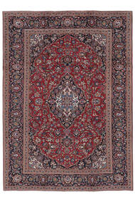  Orientalsk Keshan Tæppe 249X339 Mørkerød/Sort Uld, Persien/Iran Carpetvista