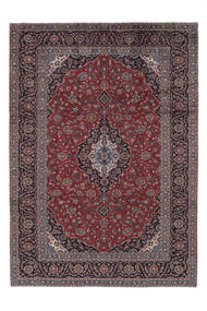  Orientalischer Keshan Teppich 251X354 Dunkelrot/Schwarz Großer Wolle, Persien/Iran Carpetvista