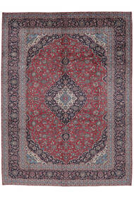 Tapete Oriental Kashan 294X393 Vermelho Escuro/Preto Grande (Lã, Pérsia/Irão)