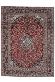  Keshan Rug 300X400 Persian Wool Dark Red/Black Large Carpetvista