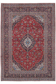 246X352 Χαλι Ανατολής Keshan Σκούρο Κόκκινο/Μαύρα (Μαλλί, Περσικά/Ιρανικά) Carpetvista