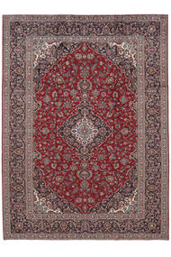 253X373 Alfombra Oriental Keshan Rojo Oscuro/Marrón Grande (Lana, Persia/Irán) Carpetvista