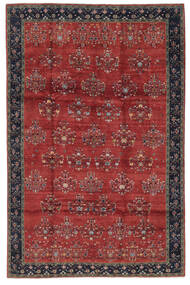 Gabbeh Kashkooli Rug 196X304 Dark Red/Black Wool, Persia/Iran Carpetvista