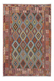 200X296 Tapete Oriental Kilim Afegão Old Style Vermelho Escuro/Cinza Escuro (Lã, Afeganistão) Carpetvista