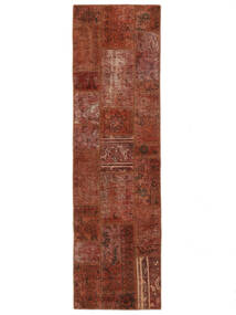 Tapis Patchwork 72X250 De Couloir Rouge Foncé/Noir (Laine, Perse/Iran)