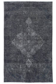 Colored Vintage Rug 151X249 Black/Dark Grey Wool, Persia/Iran Carpetvista