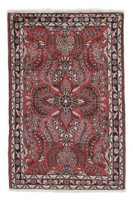 Tapis Lillian 80X123 Rouge Foncé/Noir (Laine, Perse/Iran)