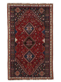 Tappeto Orientale Ghashghai 159X260 Nero/Rosso Scuro (Lana, Persia/Iran)