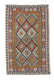 Kelim Afghan Old Style Matot Matto 124X190 Ruskea/Tummankeltainen Villa, Afganistan Carpetvista