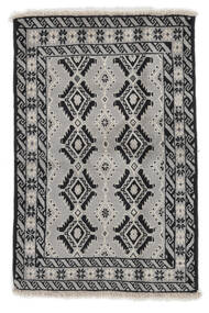  Persischer Belutsch Teppich 84X126 Schwarz/Dunkelgrau (Wolle, Persien/Iran)