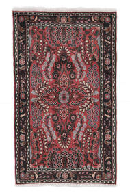 77X129 Tapis Lillian D'orient Noir/Rouge Foncé (Laine, Perse/Iran) Carpetvista