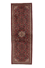  69X201 Hosseinabad Matot Käytävämatto Matto Musta/Tummanpunainen Persia/Iran Carpetvista