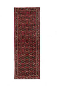  Orientalsk Hosseinabad Teppe 65X197Løpere Svart/Mørk Rød Ull, Persia/Iran Carpetvista