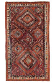 135X237 Ghashghai Vloerkleed Oosters Donkerrood/Zwart (Wol, Perzië/Iran) Carpetvista