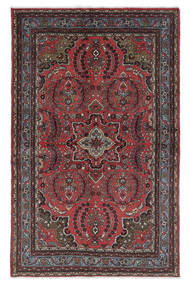  Persischer Mehraban Teppich 136X215 Schwarz/Dunkelrot (Wolle, Persien/Iran)